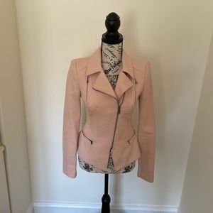 BCBG Max Azria Faux Leather Moto Jacket
